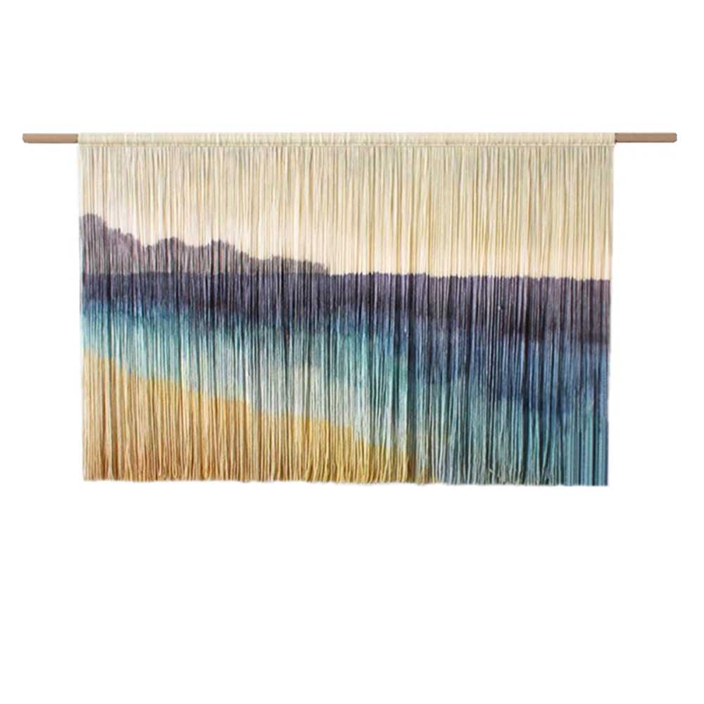 마크라메 커튼 뜨개바란스 침대위 카페 문발 레이스 120x75cm 이미지 7