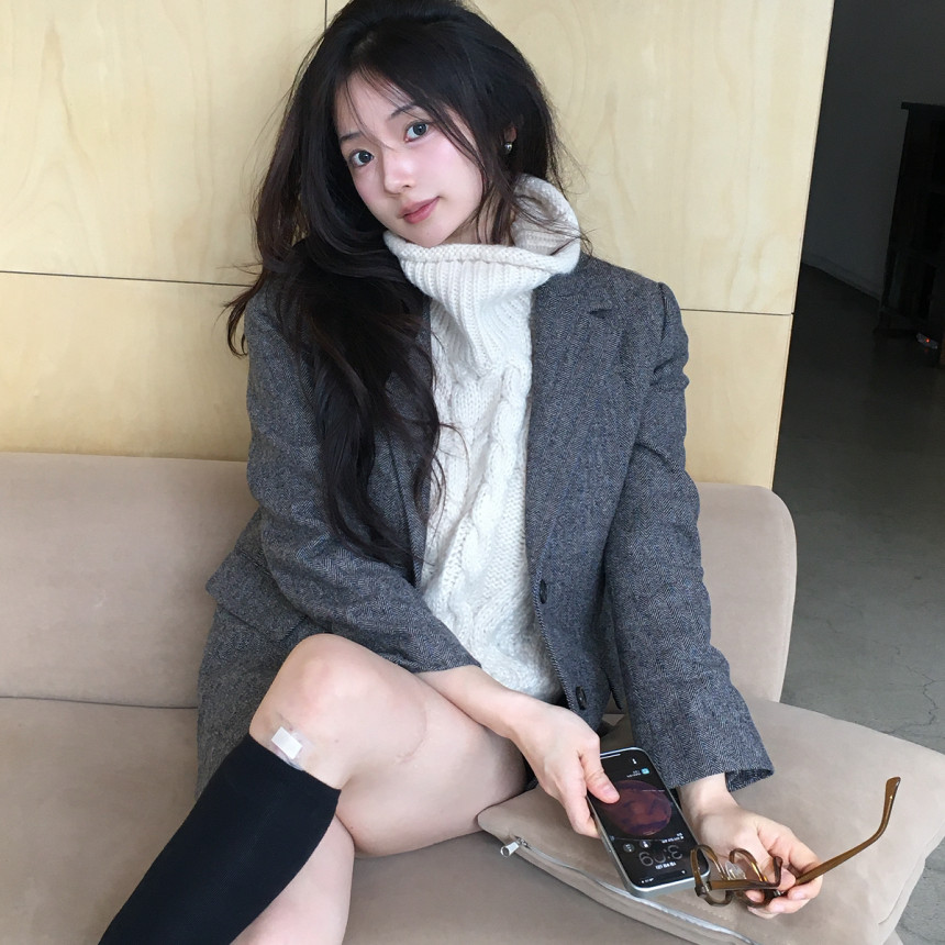 [온라인 단독 [N배송 로엠 테일러드 울 자켓 RMJKG11R99 사진 5