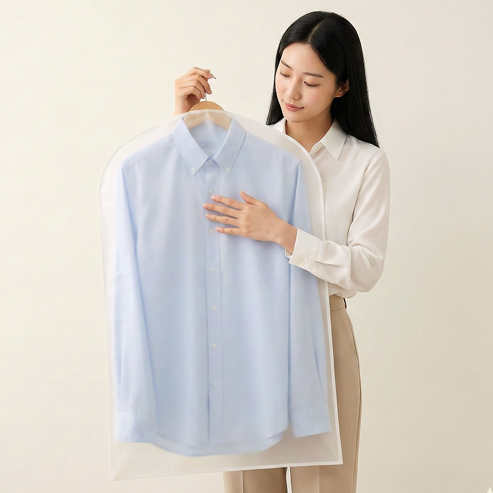 아모란나 먼지방지 옷커버 드레스룸 옷장정리 의류커버 사이드지퍼 S - 상세 이미지 3