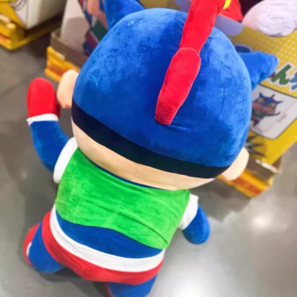 짱구 대형 쿠션 배게 1미터 60cm 크레용 신짱 인테리어 장식 선물 이벤트 사진 촬영 크레용 신짱 다이내믹 슈퍼맨 약 1m - 상세 이미지 3