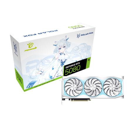 만리 MANLI 지포스 RTX 5080 Polar Fox V2 OC D7 16GB 인텍앤컴퍼니 VGA 컴퓨터 그래픽카드 신버젼