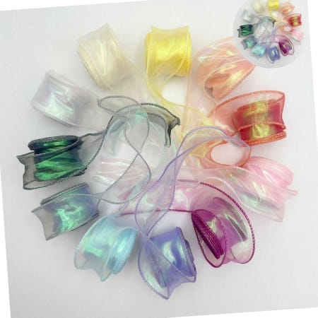 그로우그로우OEM 오로라 오간디 리본 4센티 9미터