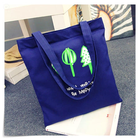에코백 숄더백 토트백 캔버스 다크블루 네이비 면 천 장바구니