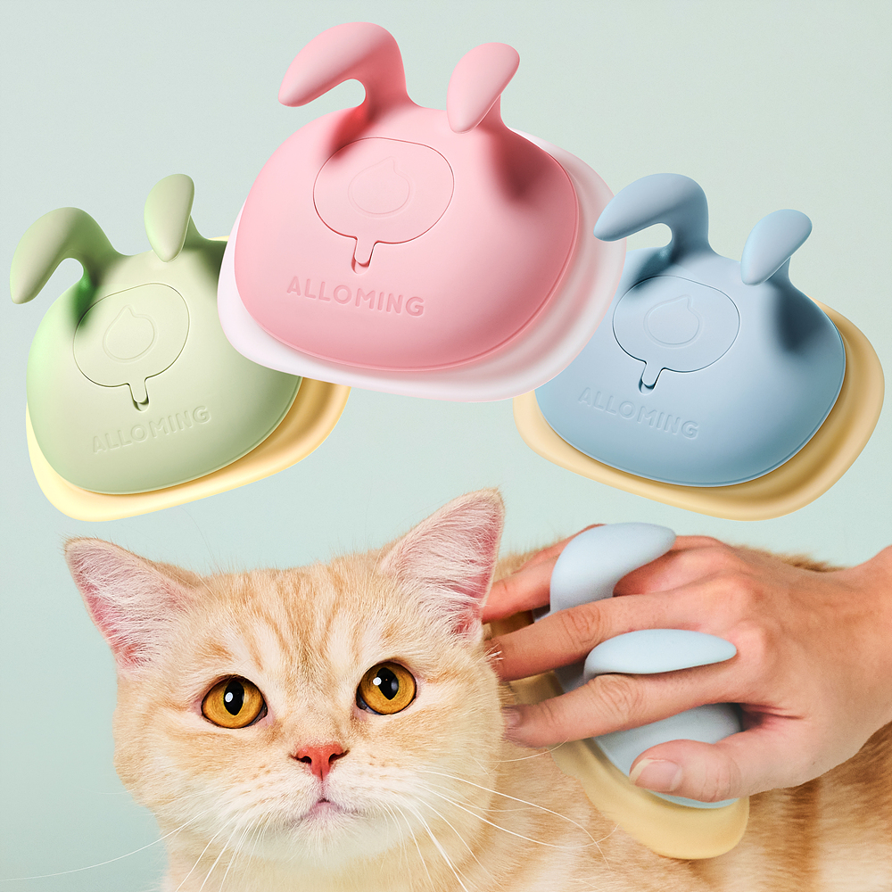 알로밍 브러쉬 고양이빗 강아지빗 공용 그립모듈 단모&이중모용 트루그루밍 모듈 세트 제품 이미지