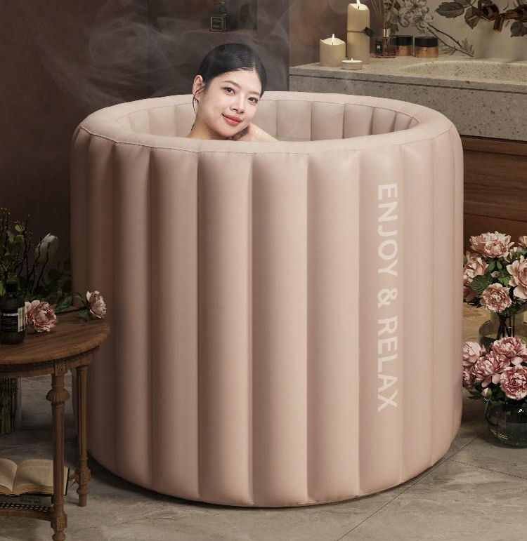 에어 이동식 반신욕 샤워 환자용 어르신 목욕 무선 구름 입문용 목욕