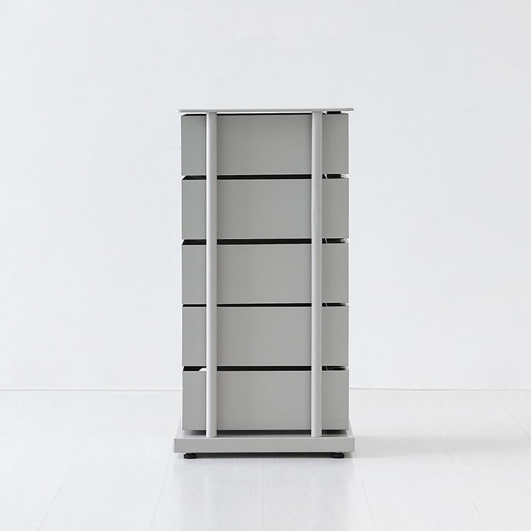 ROTY 회전서랍장 38x26x73, 5단, 다크블루 4910.6310