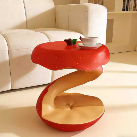 [해외]사이드테이블 장식품 사과 예쁜 캐릭터 쇼룸 모델 애플 사이드 테이블