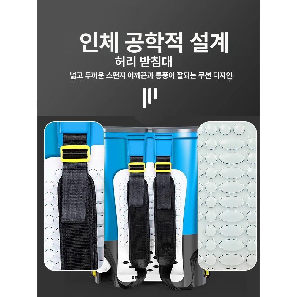퇴비살포기 농사 배낭형 전동 거름 사료 충전식 과수원 텃밭 투입기 비료 입제 농업용 - 상세 이미지 4