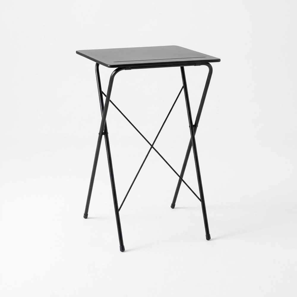 GOSI 스탠딩 접이식테이블 60 SM-2200B 래치드블랙 9447.1423