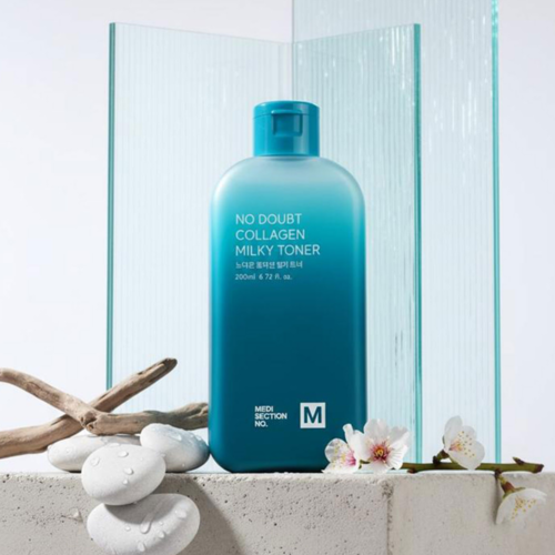 메디섹션넘버M 노다웃 콜라겐 밀키 토너 200ml 올인원 고보습 고농축 텍스처 - 상세 이미지 2