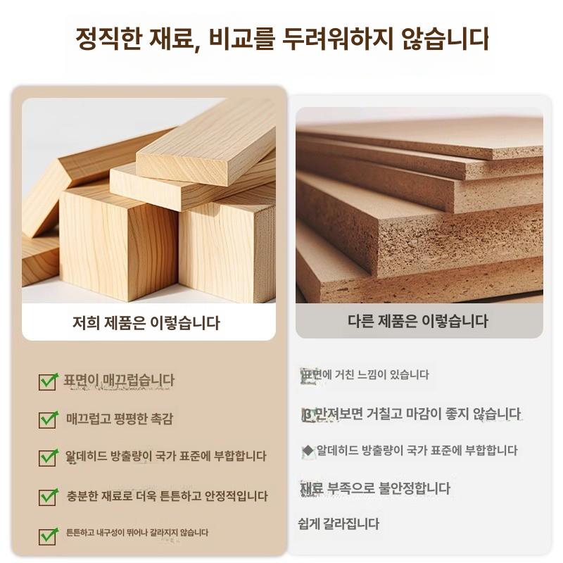 스툴의자 4in1 폴딩 바퀴 월넛우드 결합형 간이 모조 원목 4-in-1 로즈우드 바퀴 포함 B - 상세 이미지 2