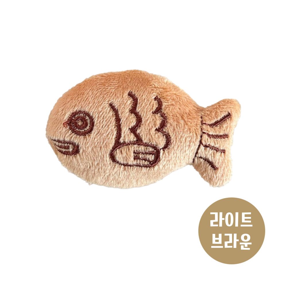 붕어빵 뱃지 가방 장식 소품 미니 인형 브로치 귀여운 백팩 키링 - 상세 이미지 3