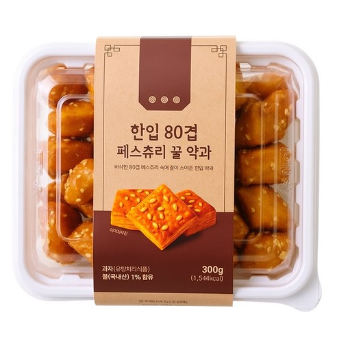 한입 80겹 페스츄리 꿀약과, 1개, 300g - 상품 이미지