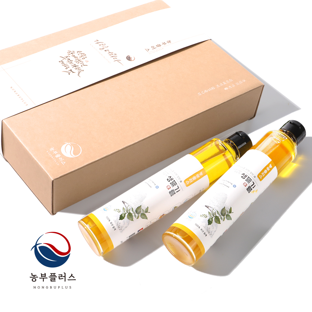 국산 저온압착 참기름 들기름 200ml 선물세트 농부플러스 - 상세 이미지 3
