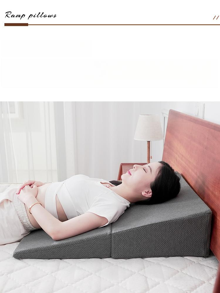 사다리형 경사베개 상체 경사 웨지필로우 역류방지 베개 사다리꼴 경사 쿠션 - 상품 이미지