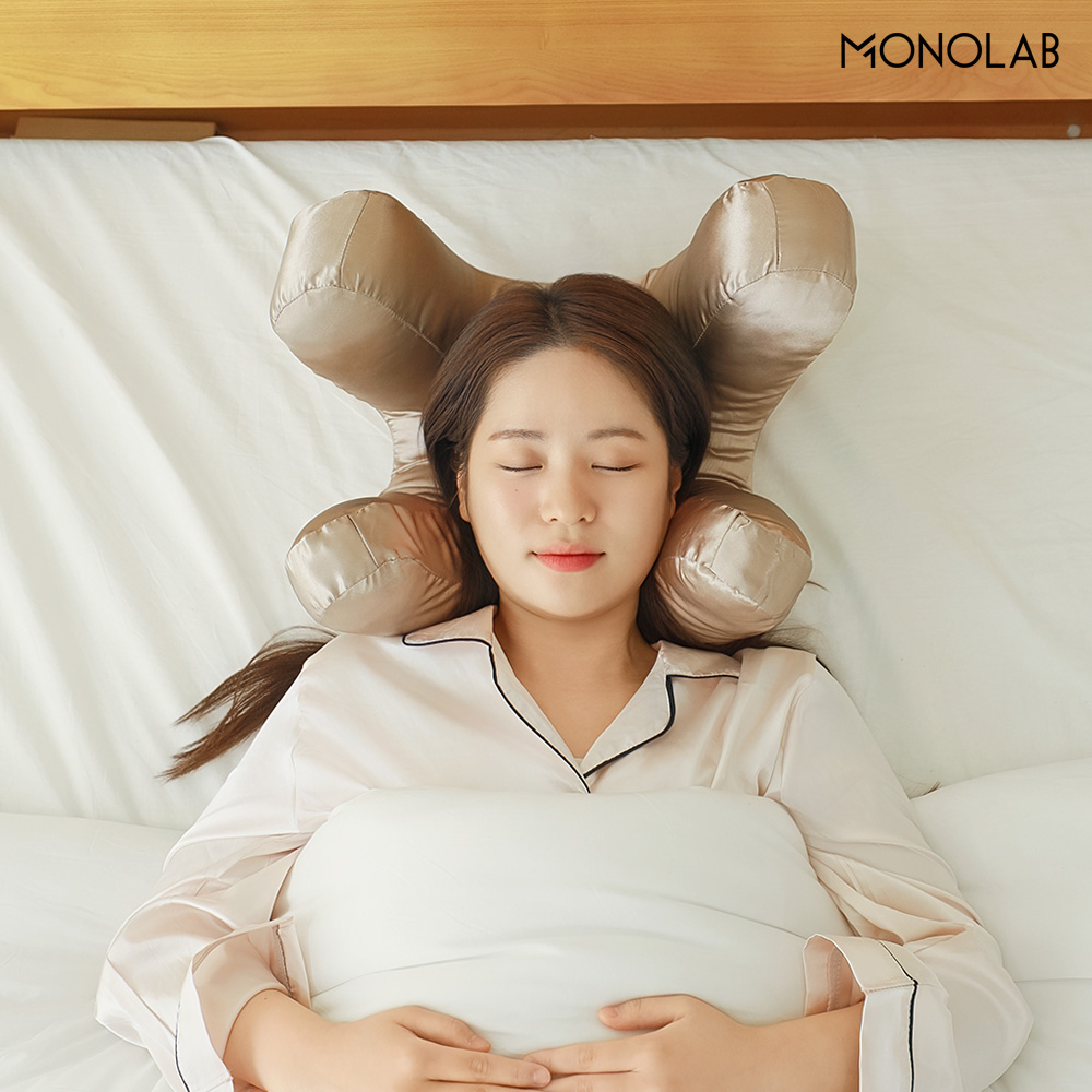 모노랩 눈주름 방지 베개 얼굴 눈밑 자국 압박 경추 옆잠 수면 뒤척임 - 상세 이미지 3