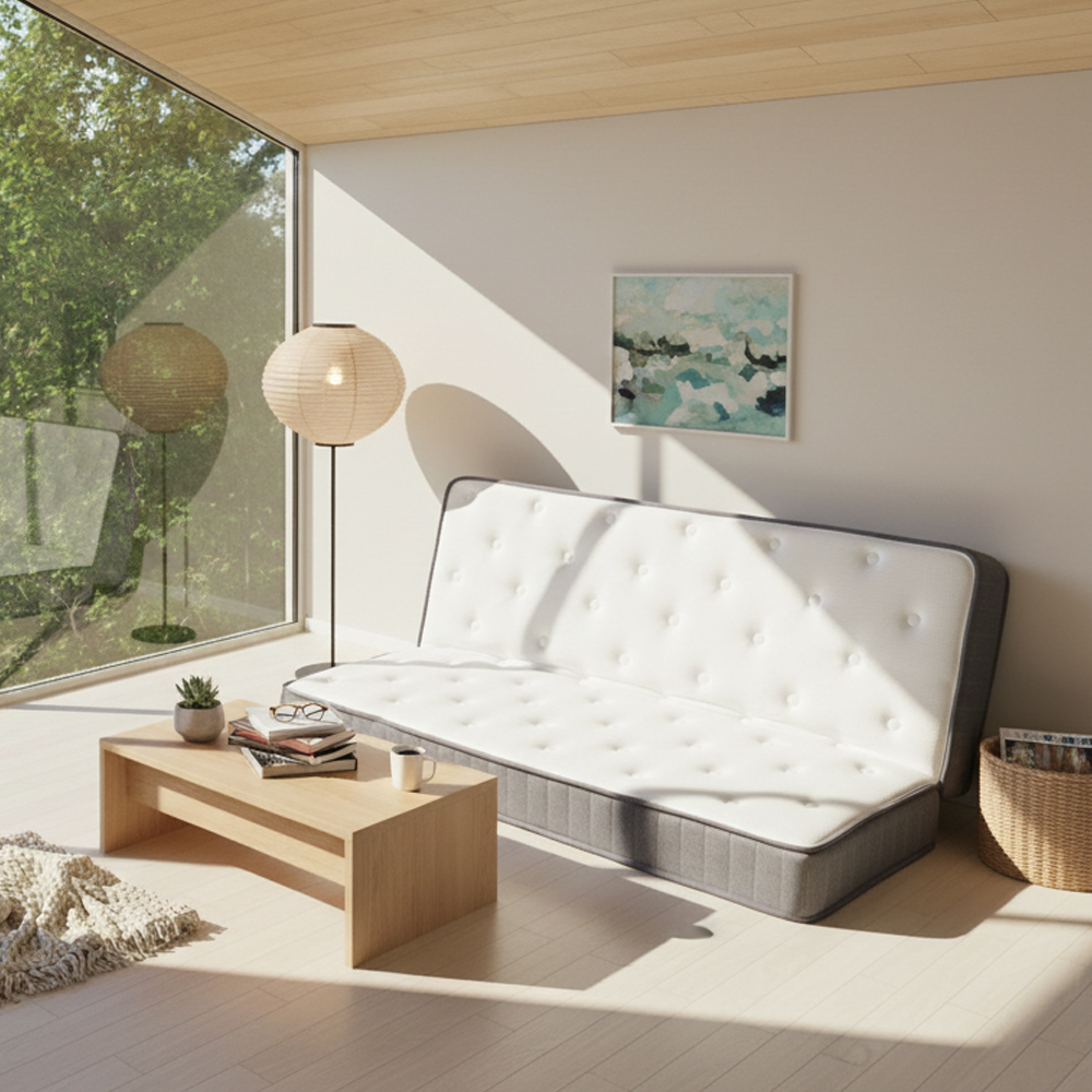 서광퍼니처 나스 2단 접이식 바닥 1인 침대 싱글 매트리스 SS