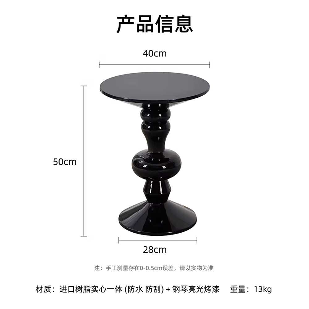 사이드테이블 비스포크 슬림 오렌지 창고정리 복고풍 45x69cm 컬러 원목 이미지 6