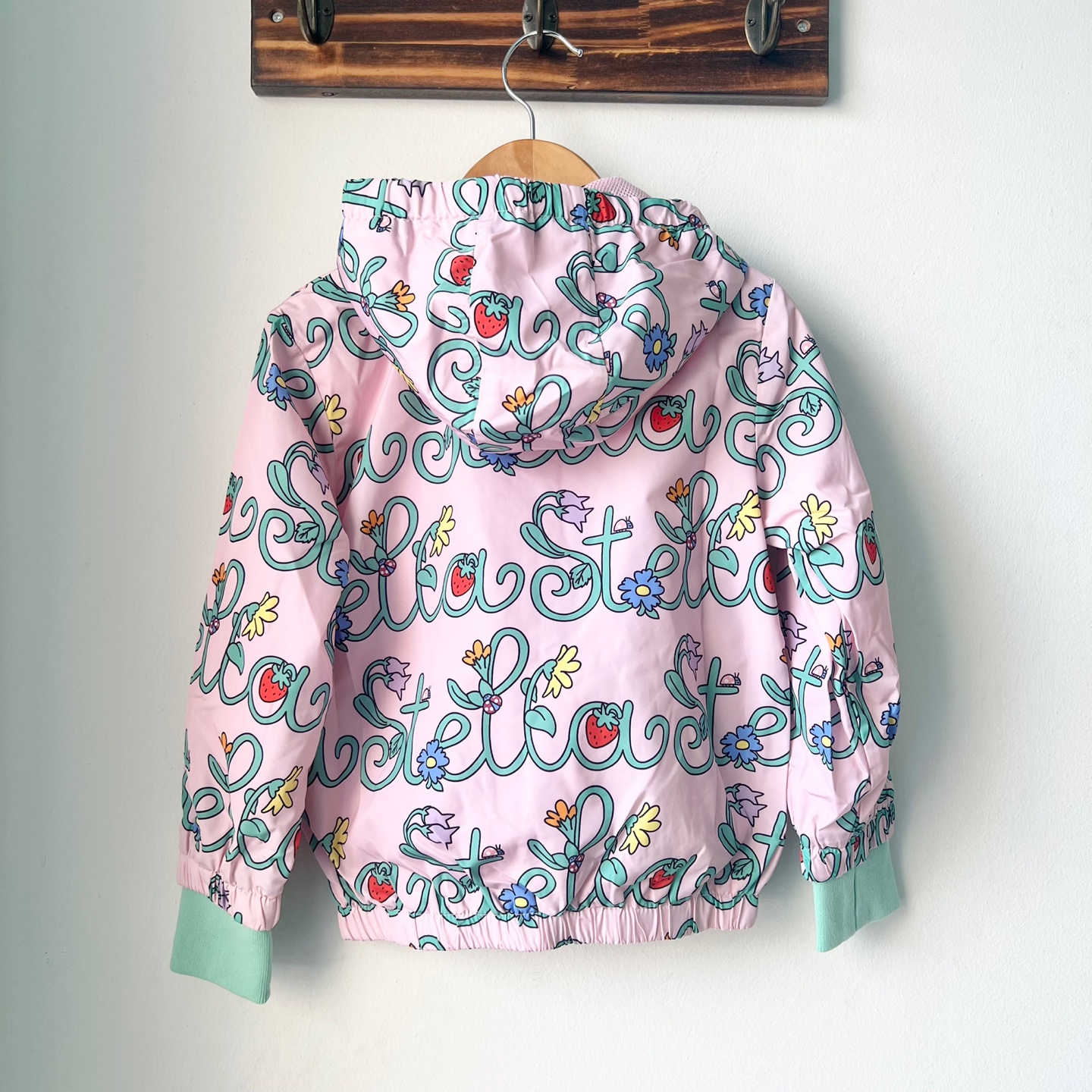 26SS 스텔라매카트니 키즈 Stella Vine 후드 바람막이 핑크 TY2A07Z3426 - 상세 이미지 5