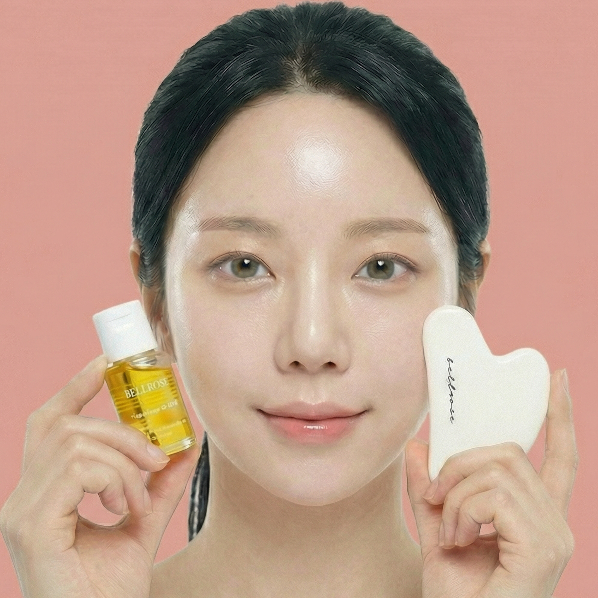 벨로즈 세라믹 하트 페이스 괄사 + 호호바오일 1개 제품 이미지