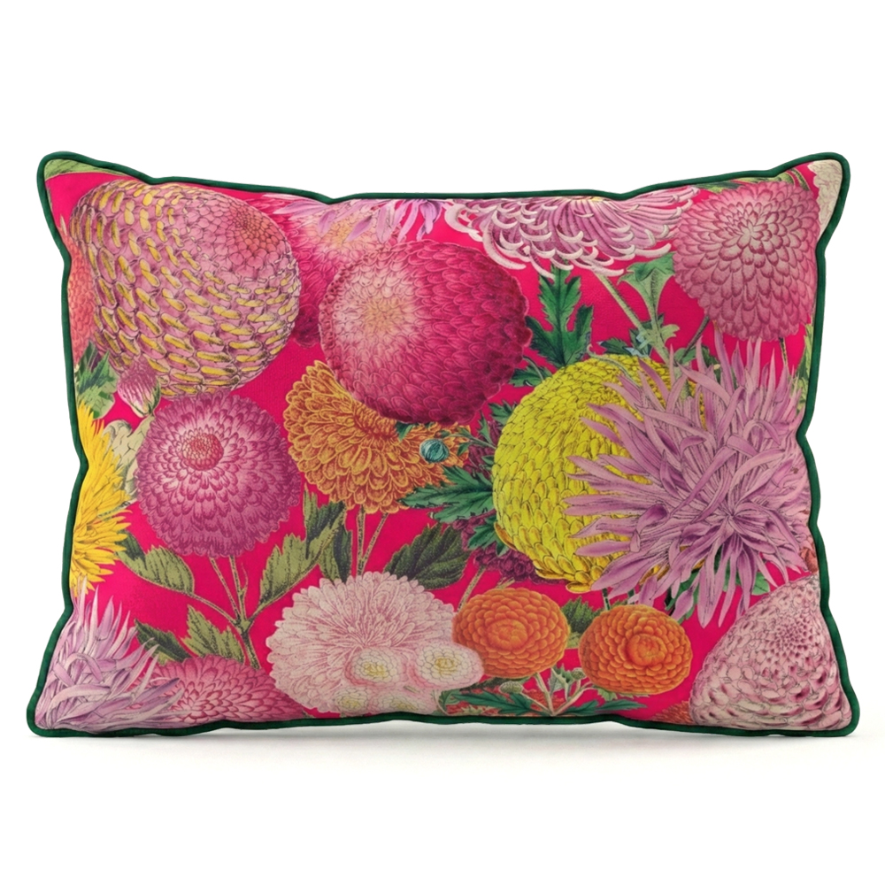 에스콰이어 직사각 벨벳 쇼파쿠션 쿠션커버 스타일K 202핑크카니발, 70x50cm - 상세 이미지 2