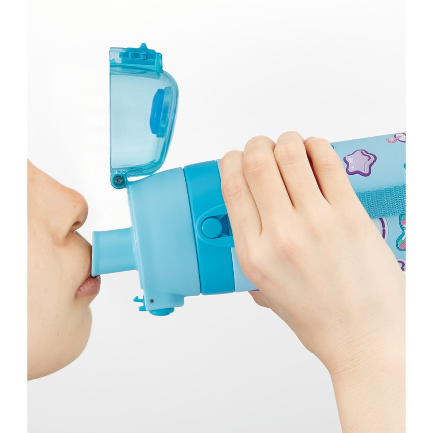 스케이터 산리오 시나모롤 캐릭터 3D 원푸쉬 보냉 스테인리스 다이렉트 보틀 480ml SDPV5 - 주방·식기 - 하카타몰