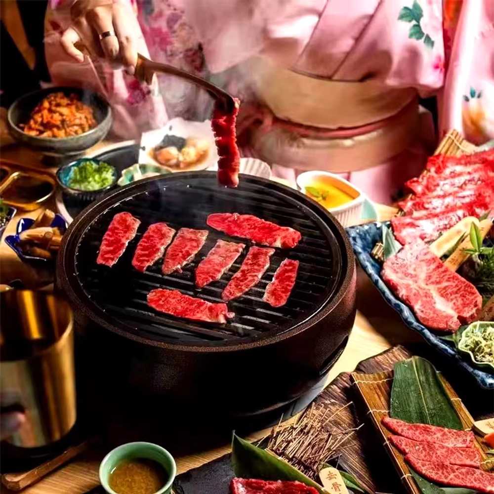 와규그릴 화로대 이자카야 소형 그리드 주철 캠핑 팬 기본형 OG - TSO3 화로 - 상세 이미지 5