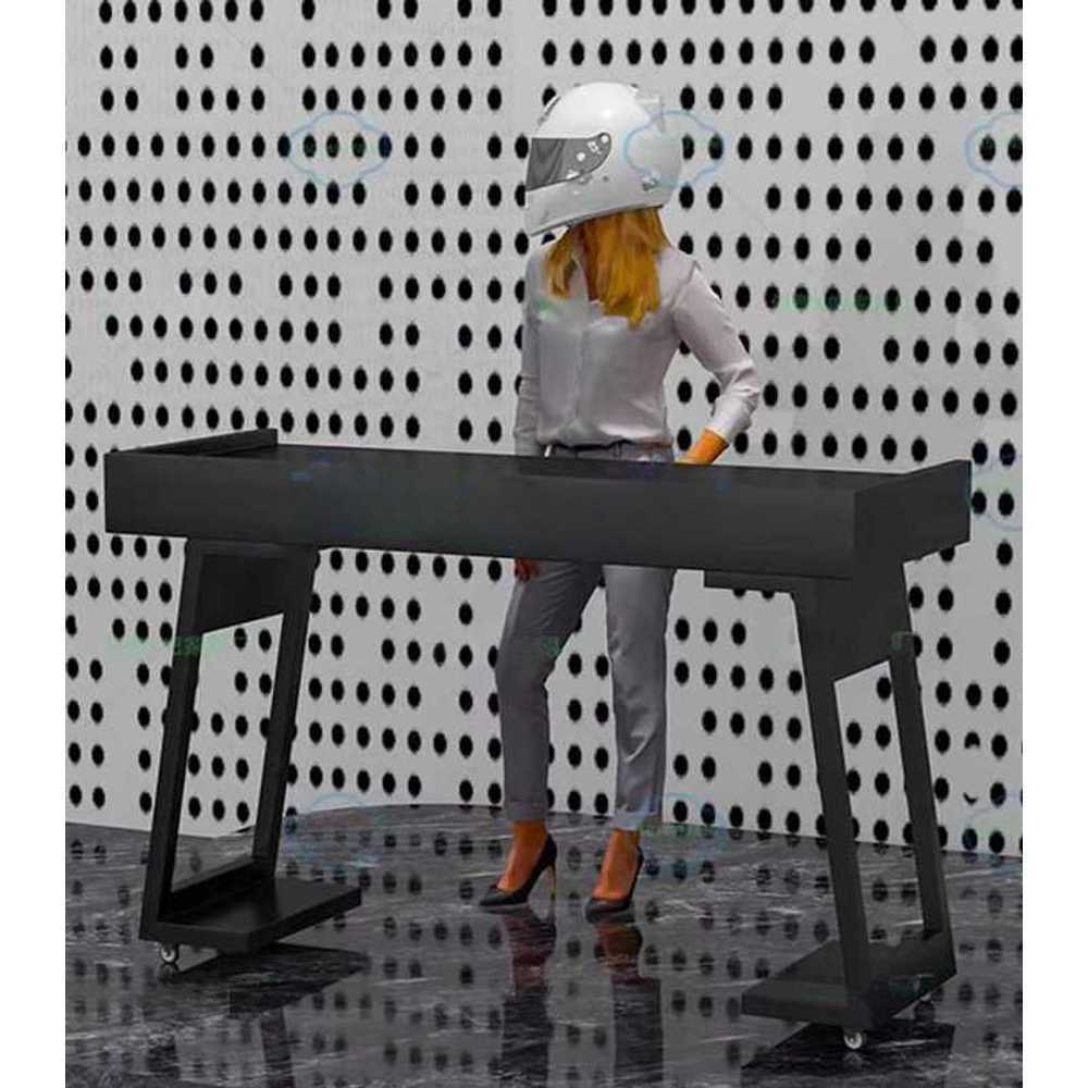 DJ 테이블 공연장 믹싱 파티 디제잉 컨트롤러 받침대 120x60x90cm A타입 블랙 - 상품 이미지