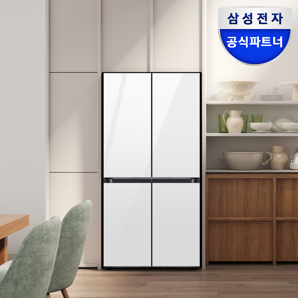 삼성 비스포크 AI 냉장고 25년형 4도어 키친핏Max RM70F63R2W 클린화이트