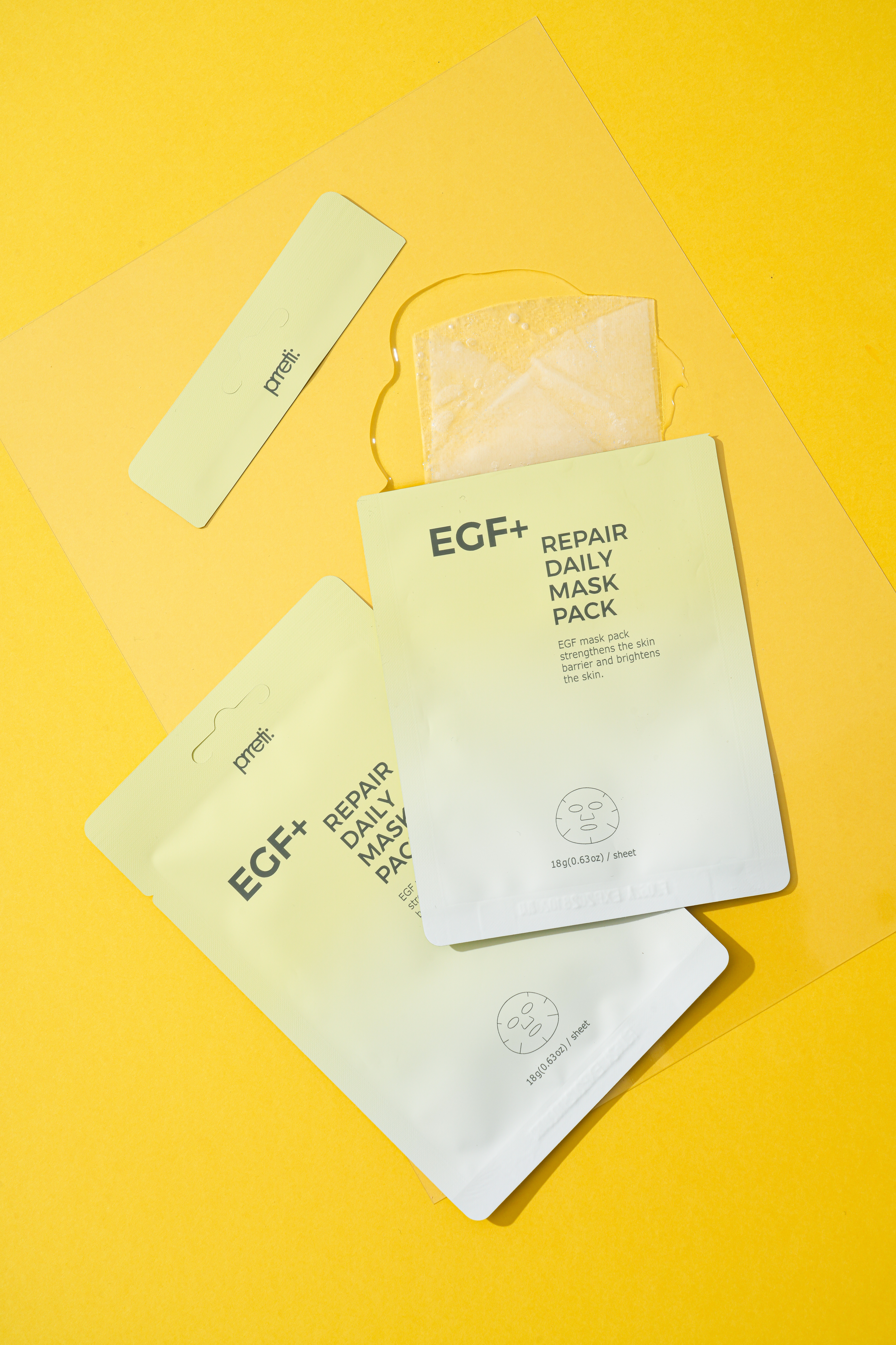 프레티 EGF 수분 모공 마스크팩 리페어 데일리 얼굴 팩 1매, 1개 이미지 3