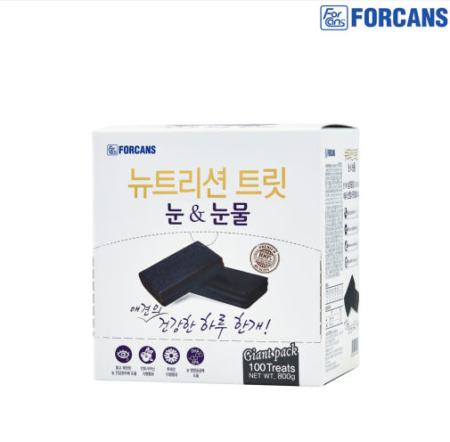 포켄스 뉴트리션트릿 눈&눈물 800g 100p+20p 강아지 영양제 - 상품 이미지