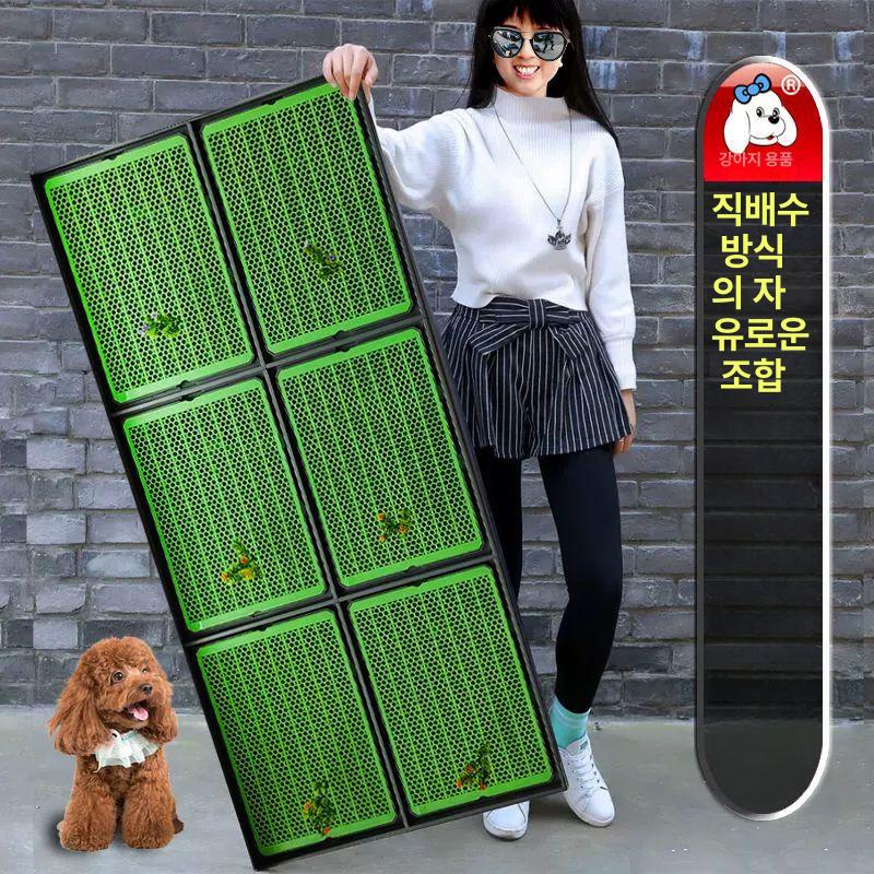 대형 강아지 견 배변패드 패드 패드판 파란색 없음 그린 2단 60 x 45cm - 상세 이미지 2