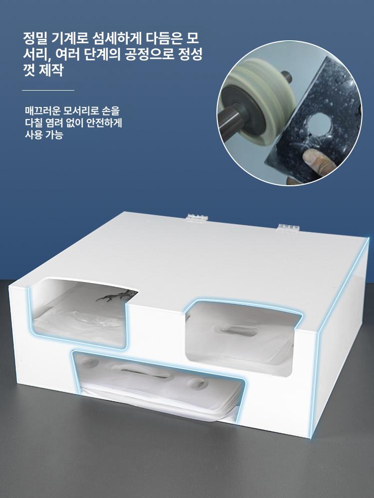 카페 비닐 보관 정리 캐리어 픽업 봉투 포장백 디스펜서 블랙 포장 봉투 수납 선반 - 상세 이미지 5