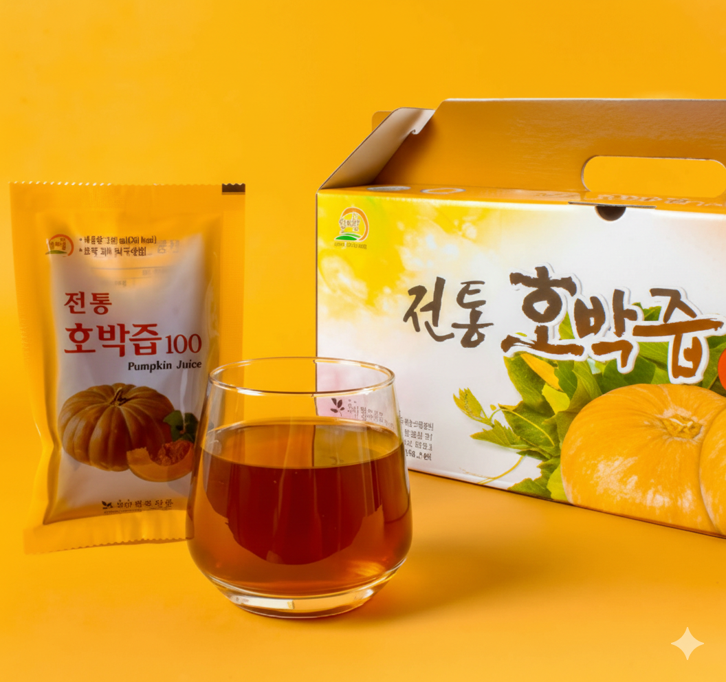 무안황토식품 100% 전남무안산 무첨가 호박즙 100ml 30포, 1개 - 상품 이미지