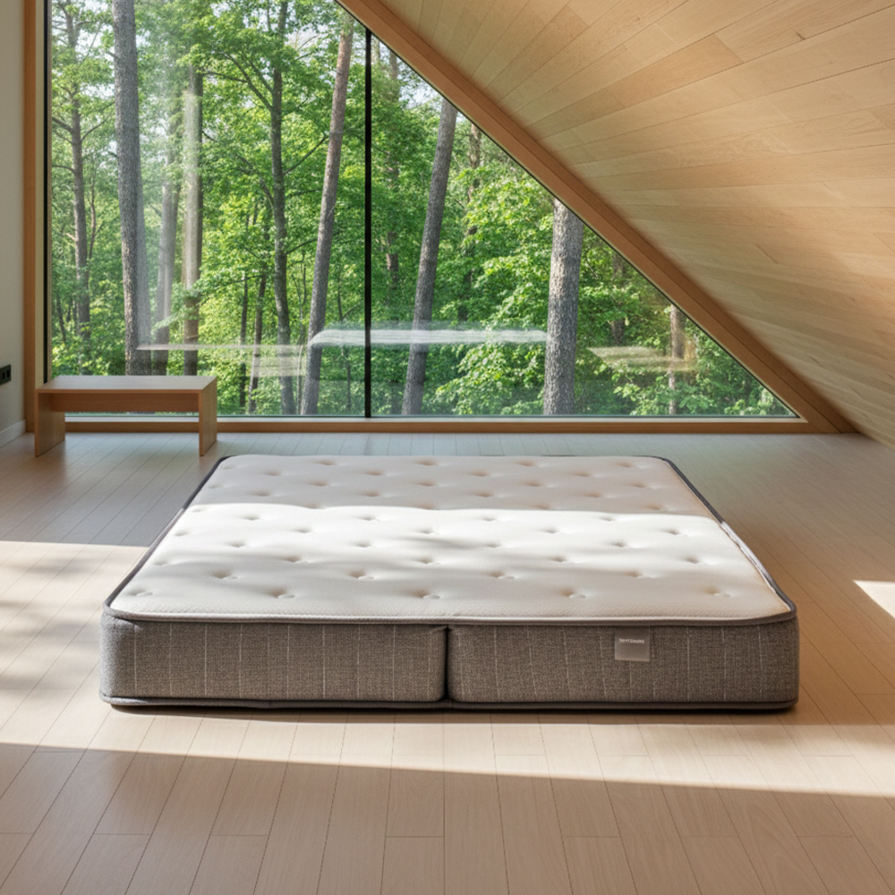 서광퍼니처 나스 2단 접이식 바닥 1인 침대 싱글 매트리스 SS