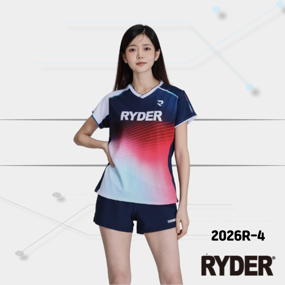 라이더 배드민턴 티셔츠 의류 경기복 배드민턴복 2026 컬렉션 2026R-1 민턴로그 - 상세 이미지 5