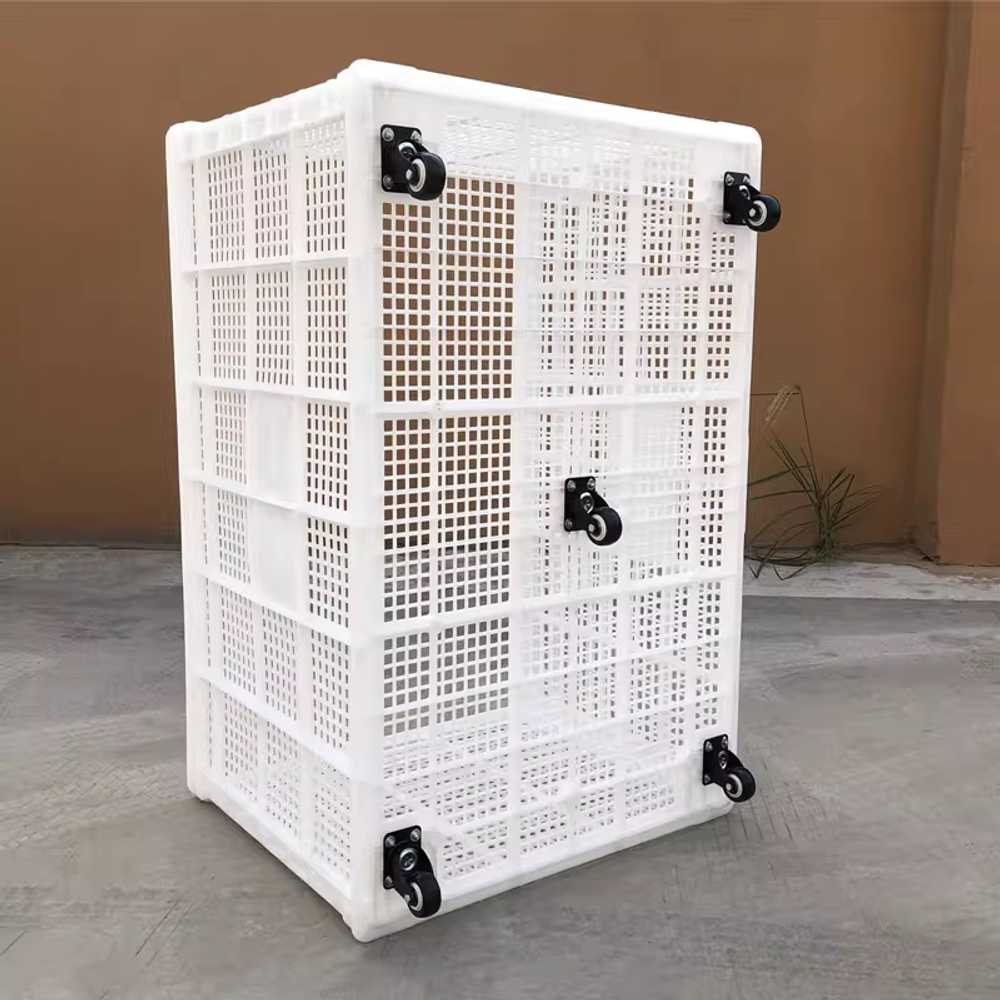 이동식 운반상자 택배카트 물류 플라스틱 식당 핸드카 80x57x51cm - 상세 이미지 2