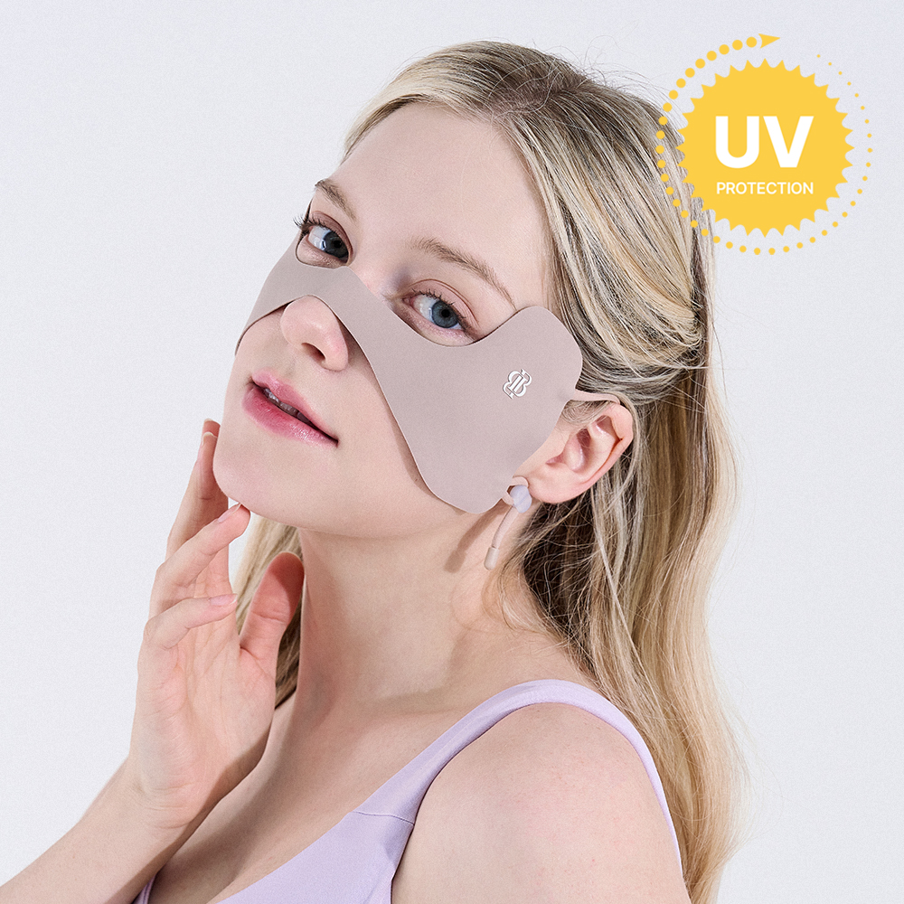 자외선차단 골프 마스크 썬패치 얼굴 햇빛가리개 안면 러닝 스포츠 자전거 등산 제품 이미지