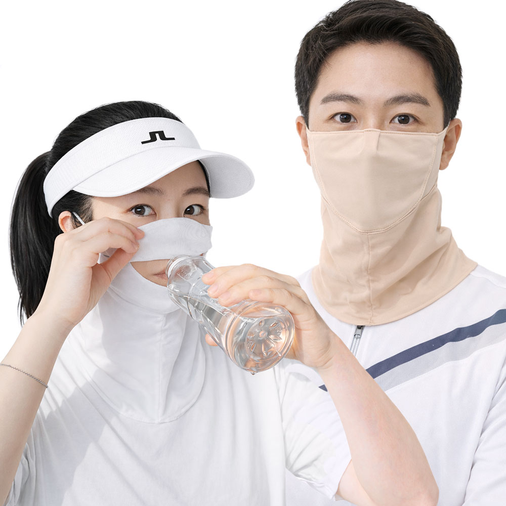 밥앤스미스 얼굴햇빛가리개 골프마스크 러닝 자전거 오픈형 자외선차단 마스크 - 상품 이미지