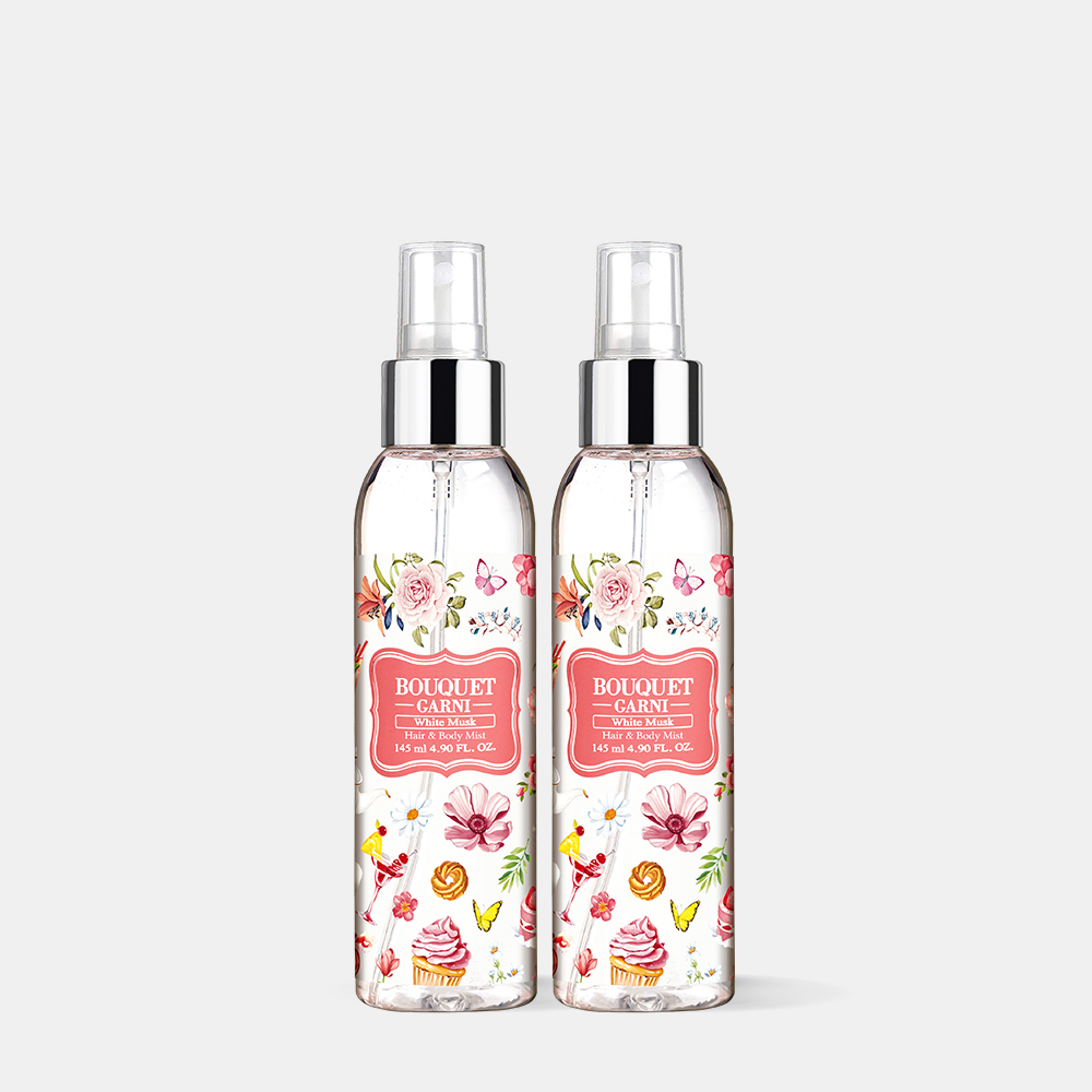 [2개] 부케가르니 헤어 앤 바디미스트 145ml 대용량 향좋은 퍼퓸 스프레이 화이트머스크 향 제품 이미지