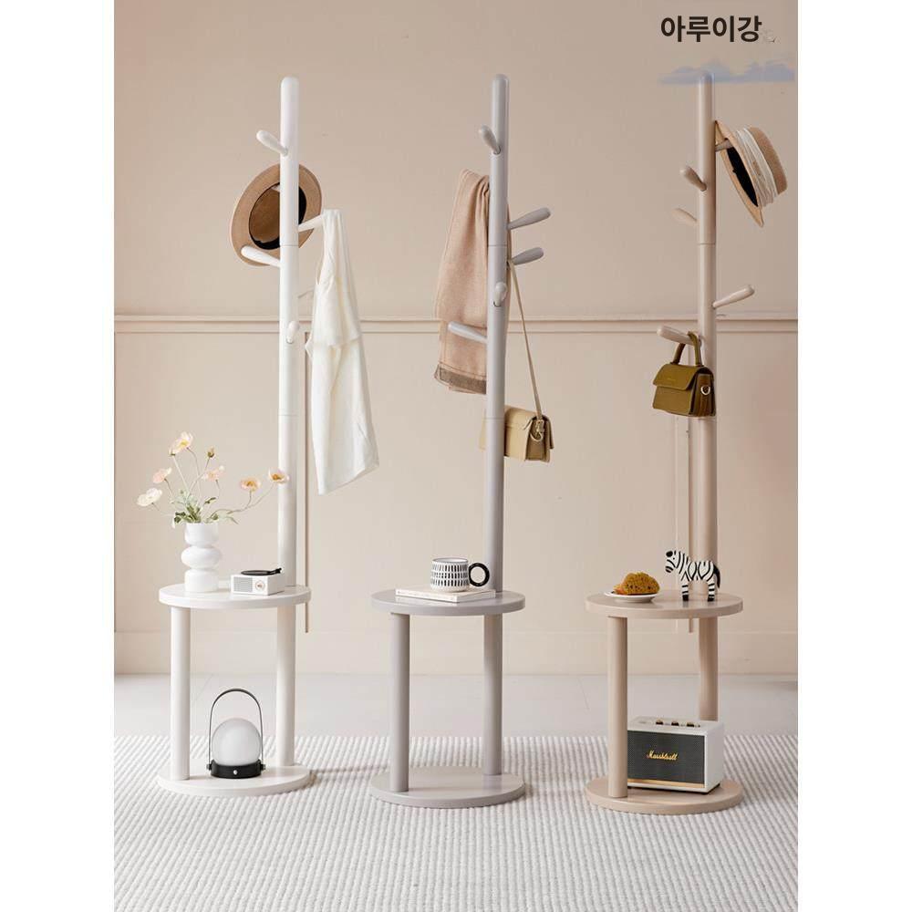 원목 옷걸이 현관 스탠드형 옷장 행거대 인테리어 가방 우드 미니행거 - 상세 이미지 4