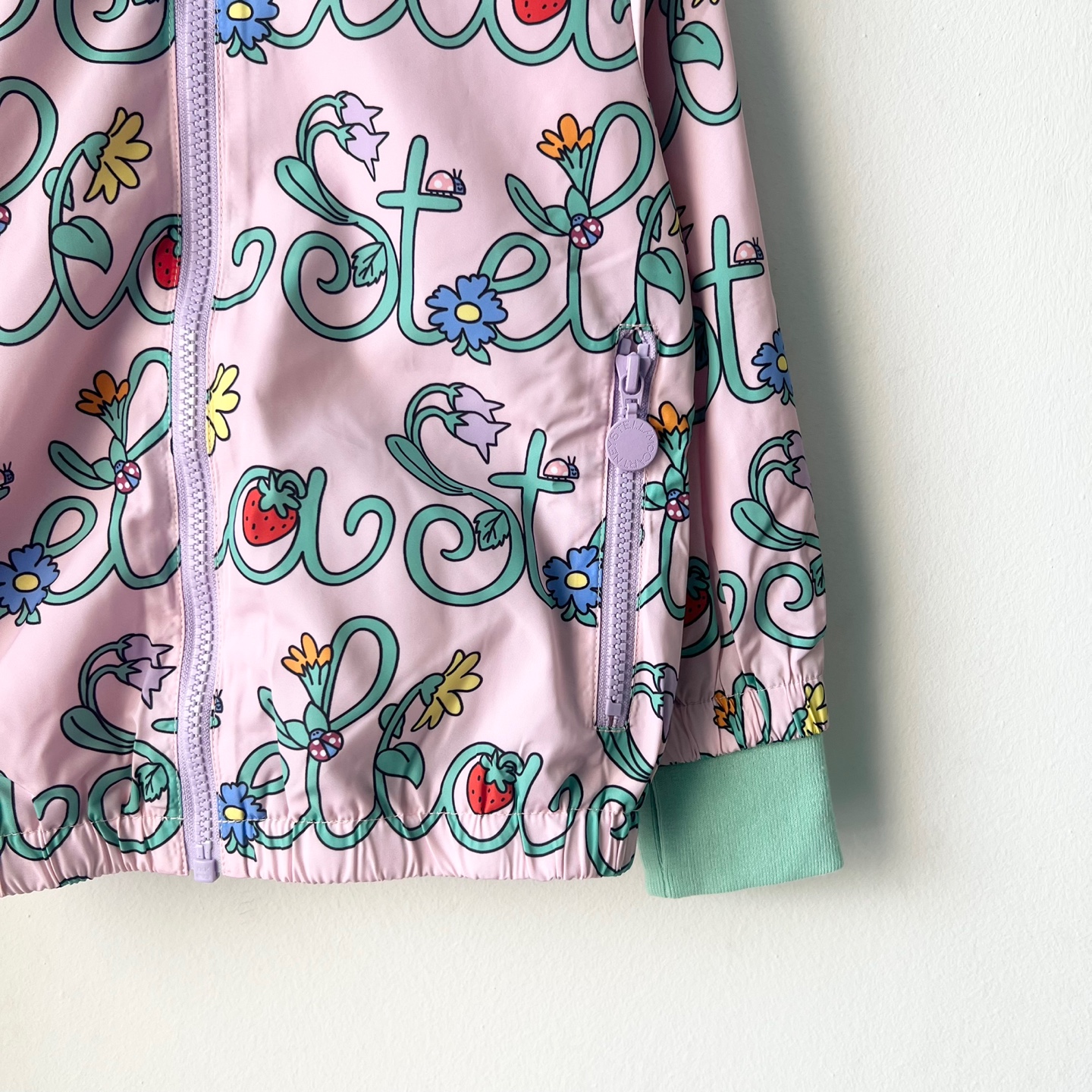 26SS 스텔라매카트니 키즈 Stella Vine 후드 바람막이 핑크 TY2A07Z3426 - 상세 이미지 3