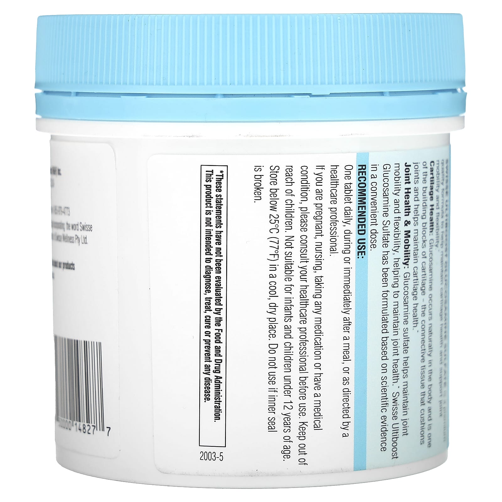 스위스 글루코사민 설페이트 1500mg Sulfate 180정, 2개 - 상세 이미지 5