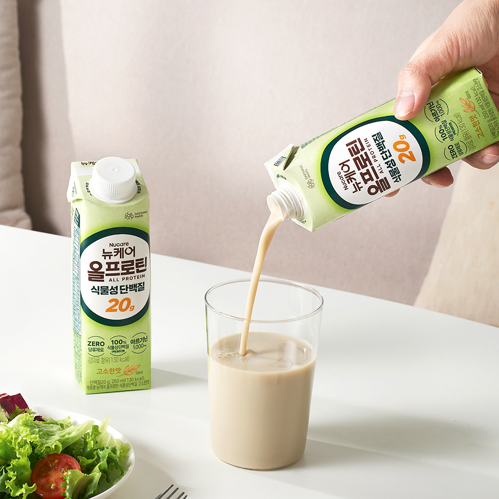 뉴케어 올프로틴 식물성단백질20g 고소한맛 단백질음료 250ml, 24개 이미지 4