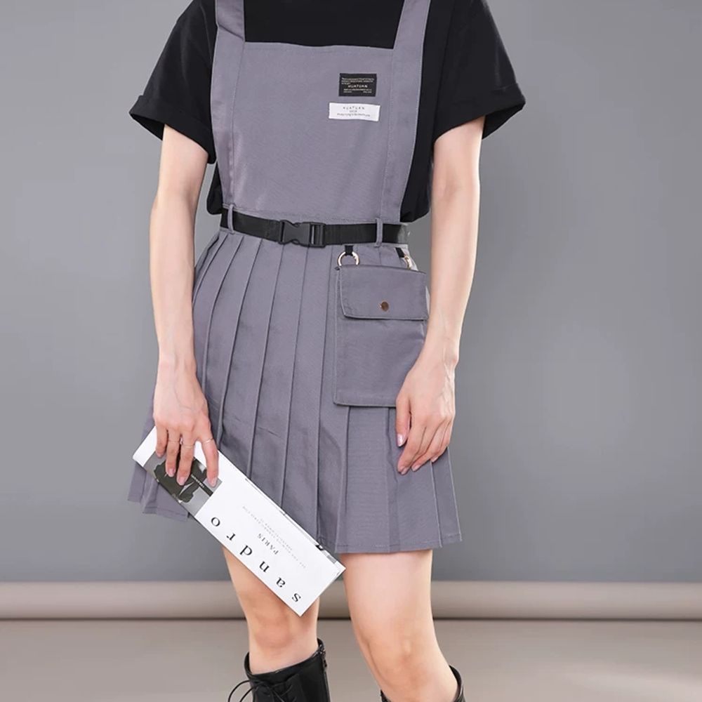 미용실 앞치마 바텐더 미술 헤어디자이너 유니폼 스텝 네일샵 프릴 카페 주방 미 A. 검은색 - 상세 이미지 4