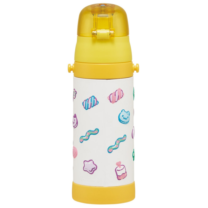 스케이터 산리오 폼폼푸린 캐릭터 3D 원푸쉬 보냉 스테인리스 다이렉트 보틀 480ml SDPV5 - 주방·식기 - 하카타몰