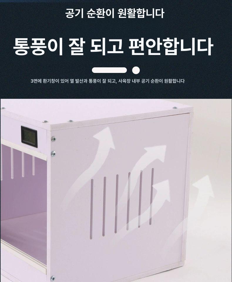 파충류 하우스 도마뱀 자동온도조절 사육장 상자 히팅 번식탱크 테라리움 아크릴 게코 - 상세 이미지 3