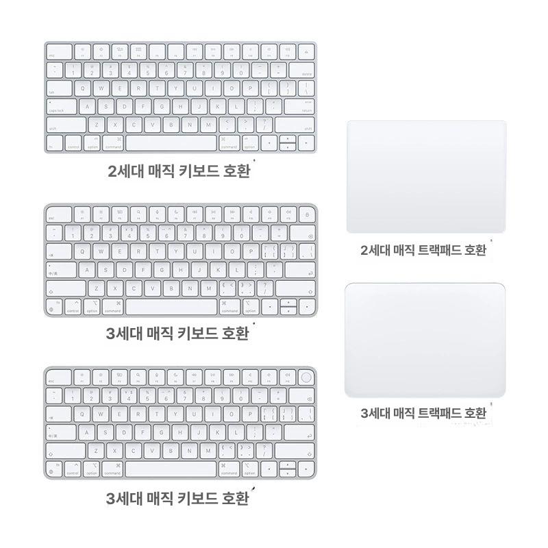 매직키보드 손목 거치대 스탠드 트랙패드 높이조절 휴대용 원목 케이스 부착형 - 상세 이미지 5
