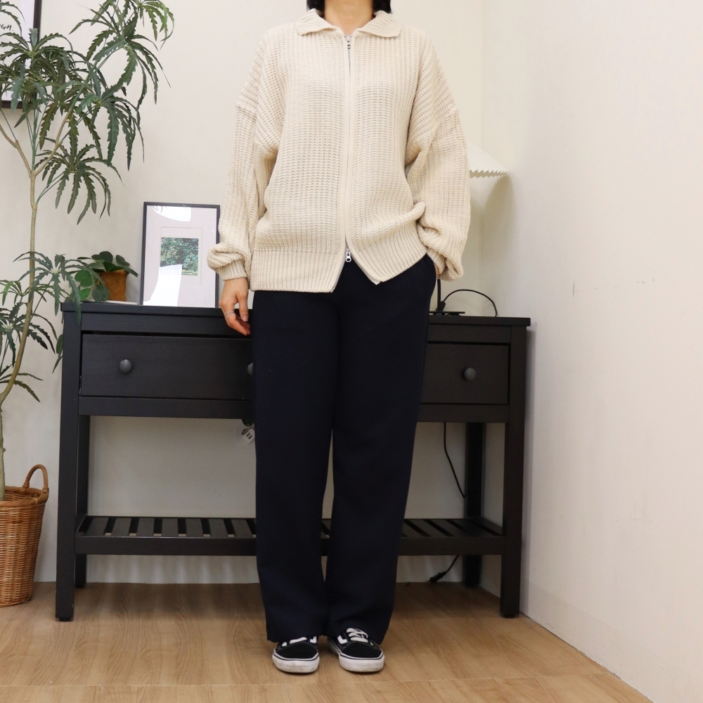 자체제작 일자 스판 9부 바지 허리 밴딩 밑위긴 팬츠 XL 2XL 3XL 봄 여름 가을 제품 이미지