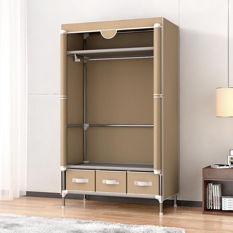 블루바구니 비키니옷장 수납 간이옷장 패브릭 원룸 연그레이 75cm 2단 서랍 - 상세 이미지 4
